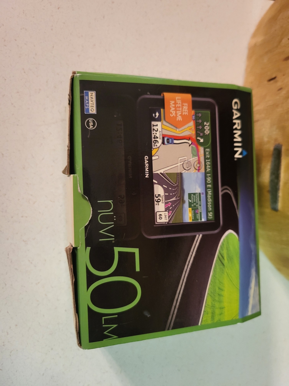 Garmin nüvi 50LM Portable GPS Navigator - Black/Green